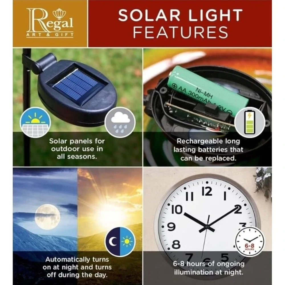 Regal Solar Light Shadow Lantern Lg hanging Light Outdoor‎ WaterProof Pathway